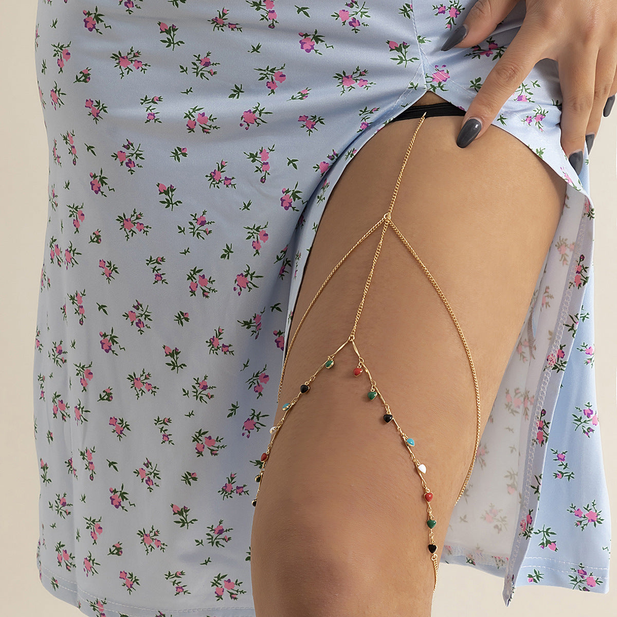 Leisure Beach Pearl Leg Ring Body Chain