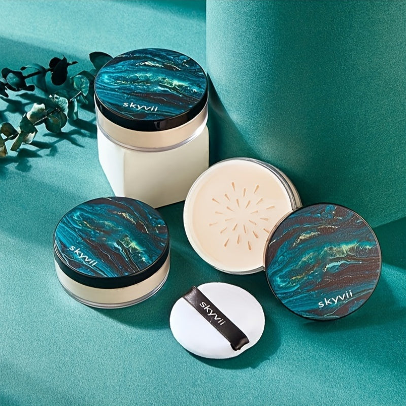 Waterproof Makeup Setting Powder Sweat Resistant And Oil Control Long Lasting And Non Smudge Matte Finish Loose Powder, St Patrick Day Gift Contain Plant Squalane