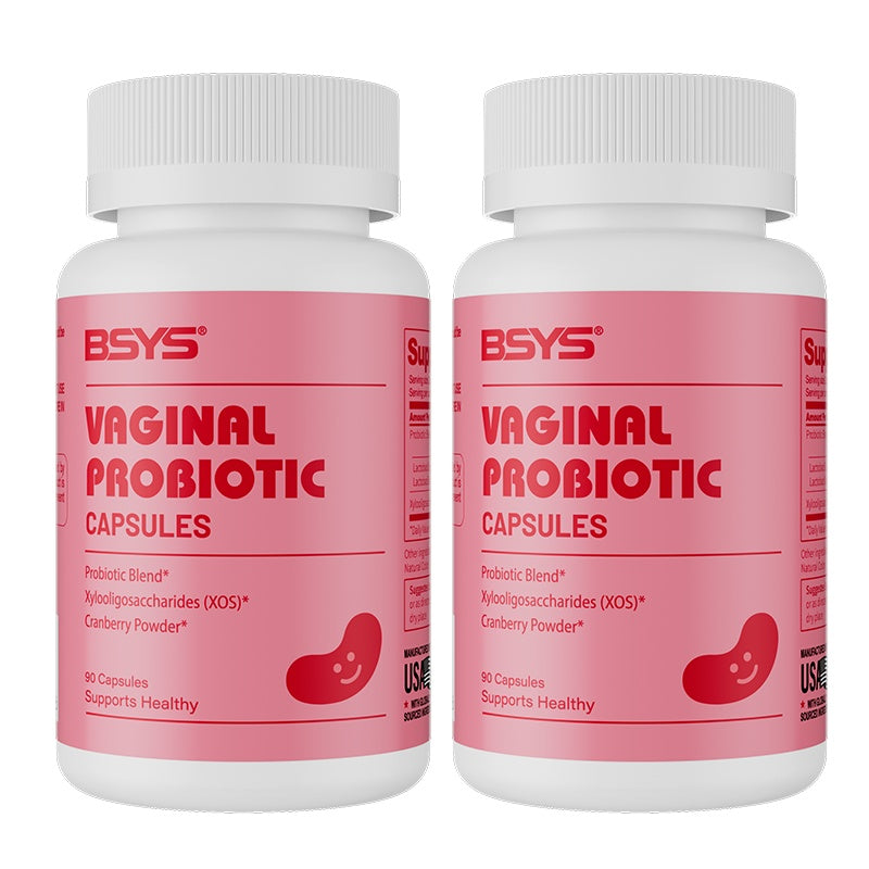 BSYS Vaginal Probiotic Capsules Vaginal Health Support Formula Yeast Balance UTI Prevention Aid Menopausal Wellness Vaginal Dryness Relief Antibiotic Support Immune Boost