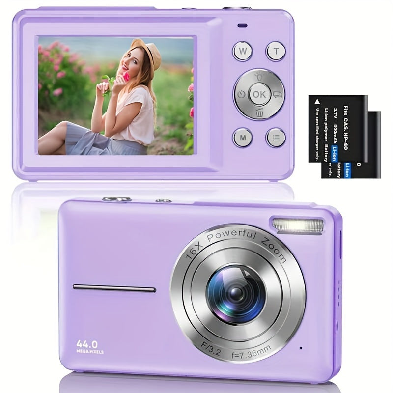 1080P HD Digital Camera 16x Digital Zoom Camera For Video Blogging 2.4-inch LCD Rechargeable Camera Photography Professional Camera With Support For Taking Pictures, Lnstant Camera, Vlogging Camera, Recording Videos And Webca
