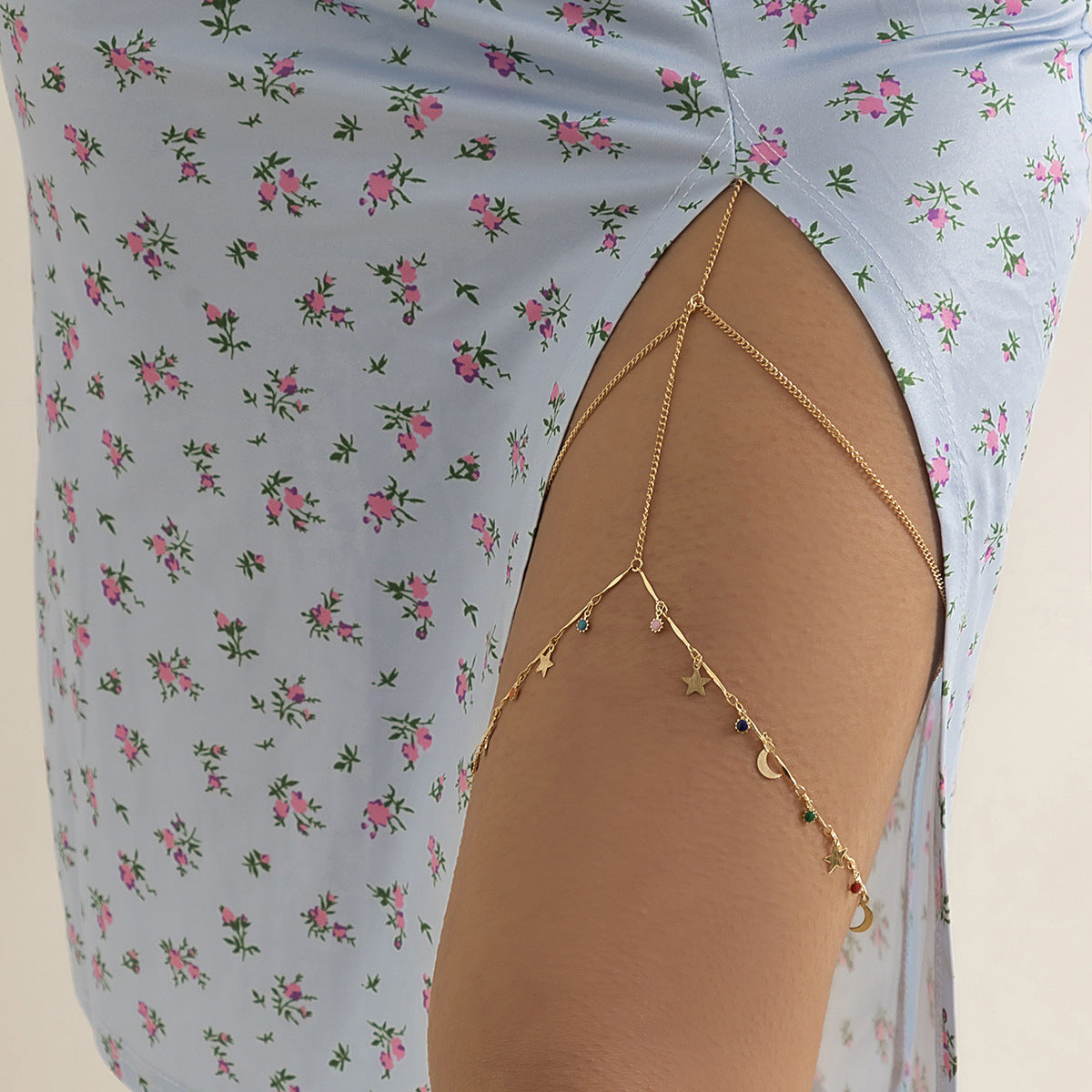 Leisure Beach Pearl Leg Ring Body Chain