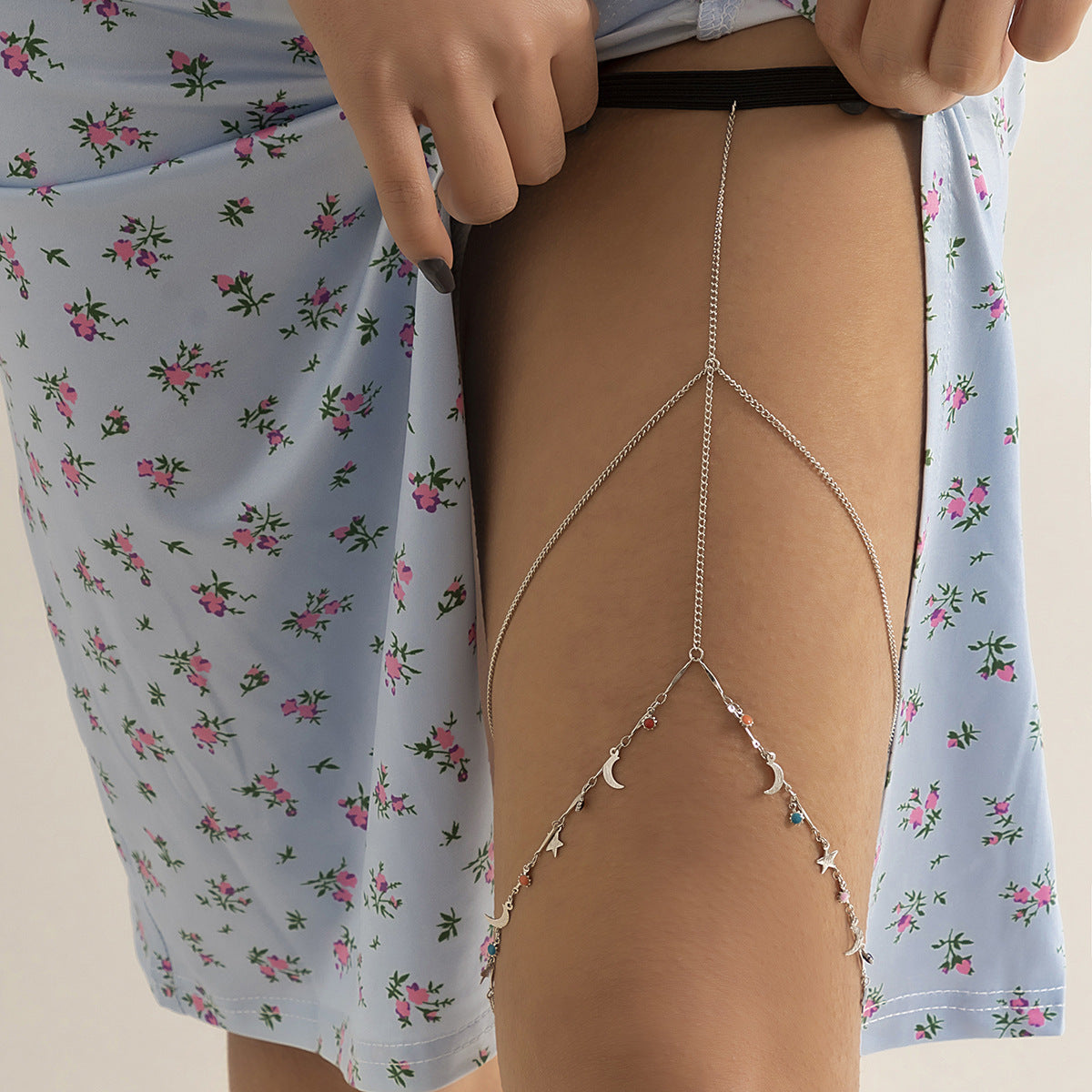 Leisure Beach Pearl Leg Ring Body Chain
