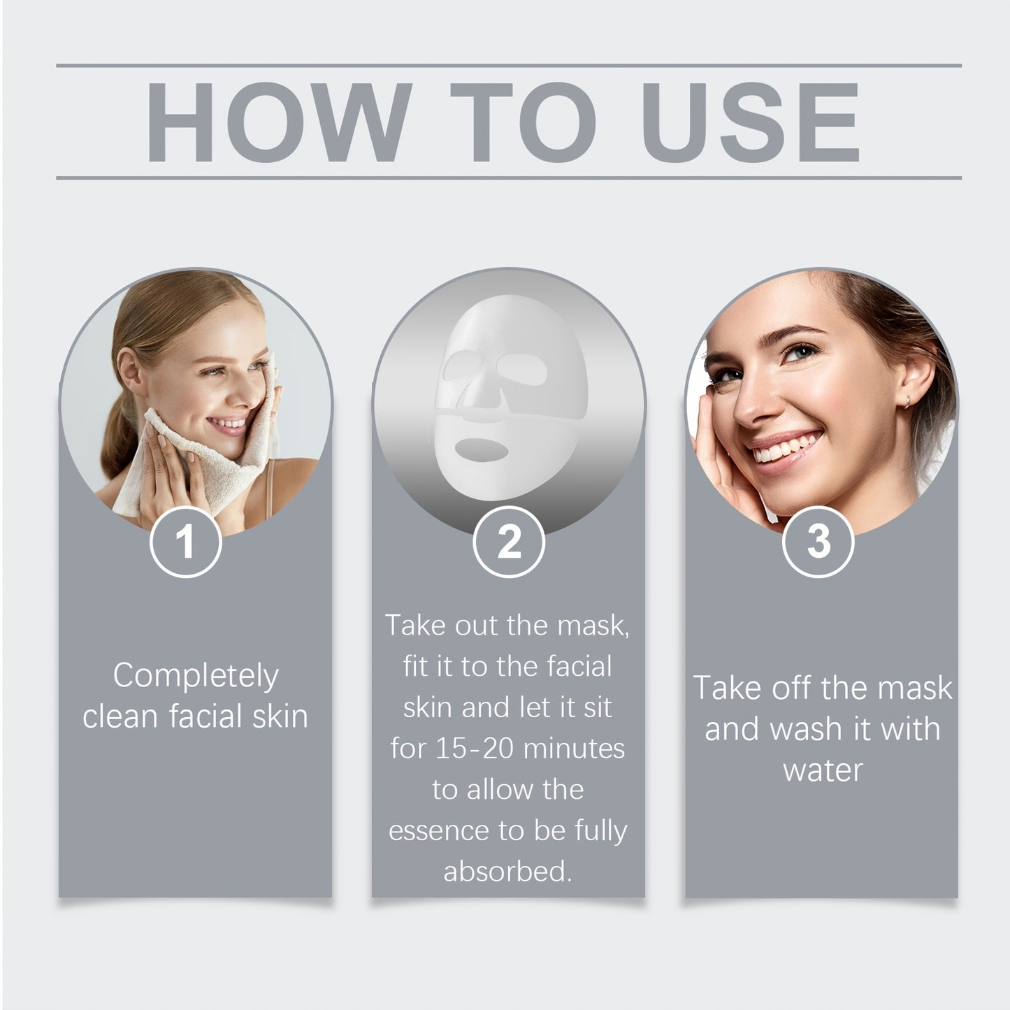 16-Pack Bio Collagen Face Masks with Hyaluronic Acid - Firming & Moisturizing Skincare, Alcohol-Free for All Light Beige Types, Korean Skincare Essentials, Perfect Mother's Day Gift, Face Light Beige Care