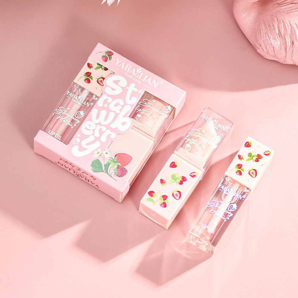 Lipstick 2-in-1 Lip Gloss Moisturizing Anti-cracking And Exfoliating
