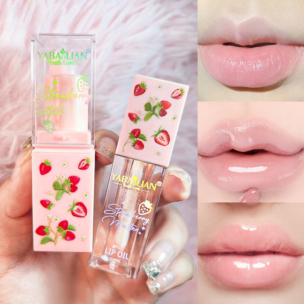 Lipstick 2-in-1 Lip Gloss Moisturizing Anti-cracking And Exfoliating