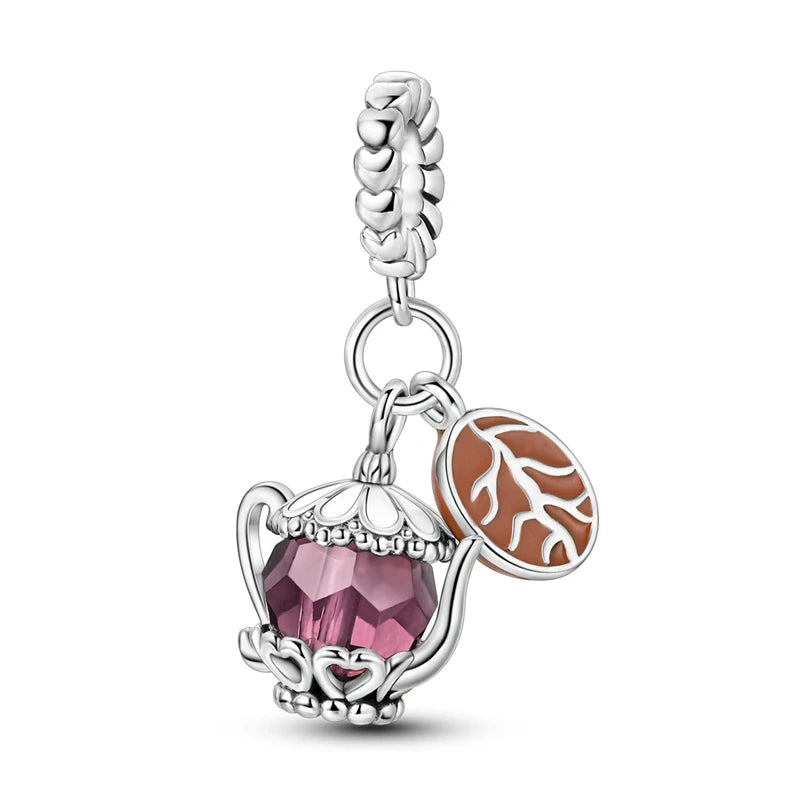 PAMELA 925 Sterling Silver Angel God Of Love Charms Wing Beads DIY For Original Pendant Bracelets Feather Jewelry For Women Gift
