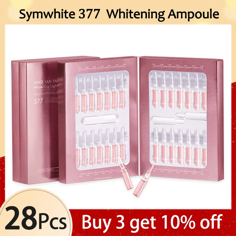 28pcs/set Symwhite 377 Whitening Ampoule, Vitamin C Light Spot Serum, Niacinamide Brightening Essence Korean Skincare Products