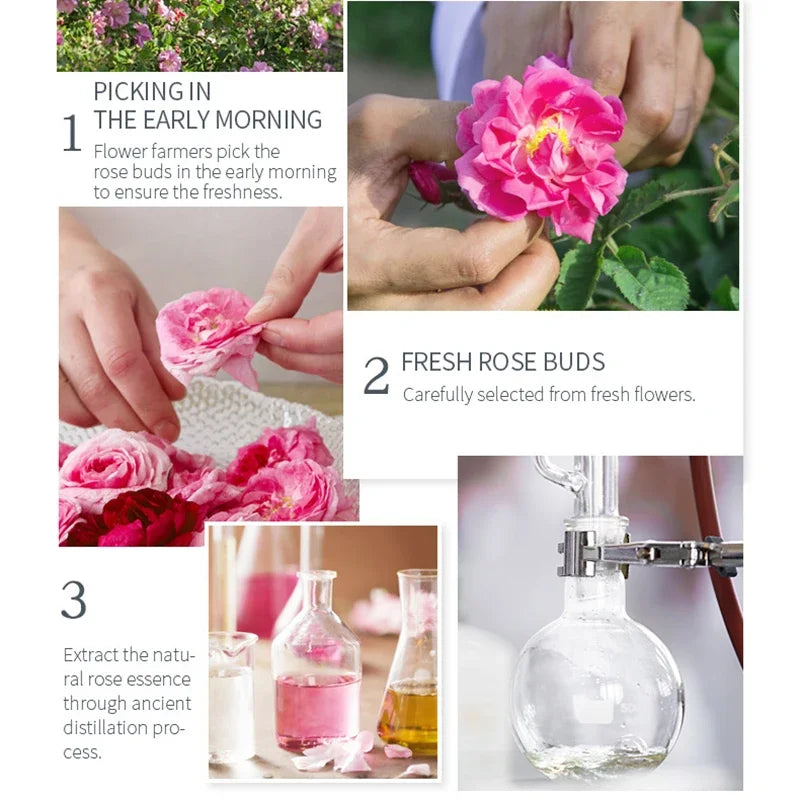 Face Care Rose Water Nourishing Skin Improve Dullness Facial Toner Damask Hydrosol Korean Skincare Products 100ml