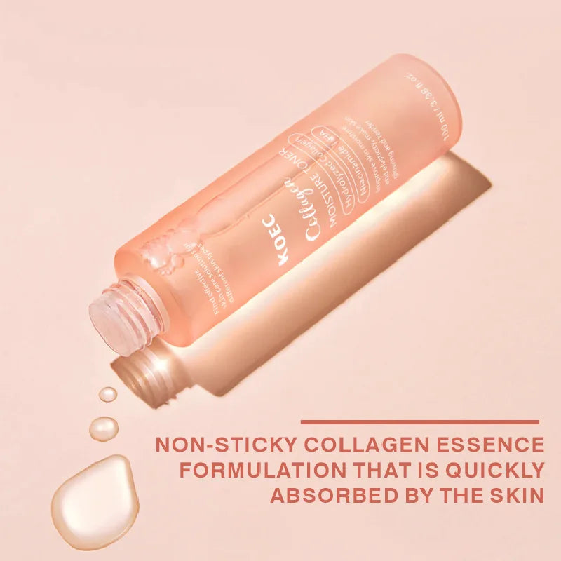 Triple Collagen Toner Hydrolyzed For Deep Hydration & Plump Skin Fast Absorbing Formula for All-Day Suppleness Korean Skincare
