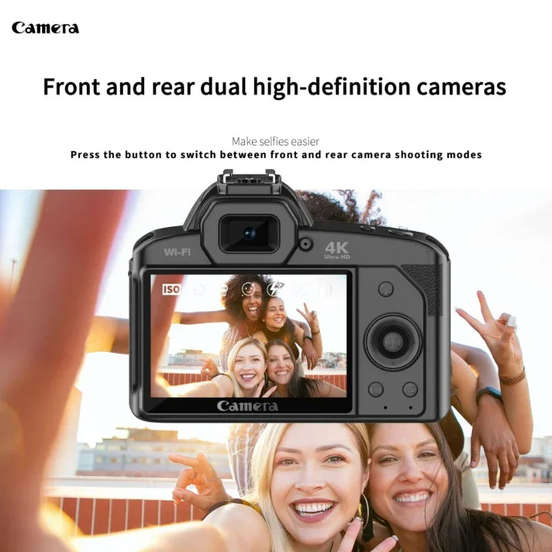 D5 Digital Camera 4K DSLR Camera with 16X Dual Camera Night Vision Lens Professional Digital Camera 1080P HD Video Camera