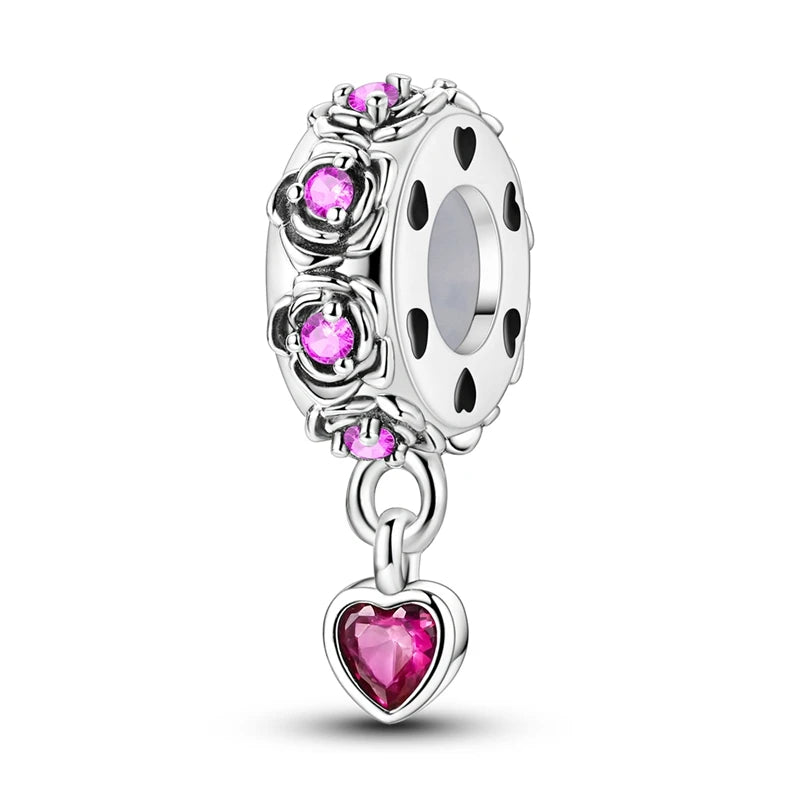 PAMELA 925 Sterling Silver Angel God Of Love Charms Wing Beads DIY For Original Pendant Bracelets Feather Jewelry For Women Gift