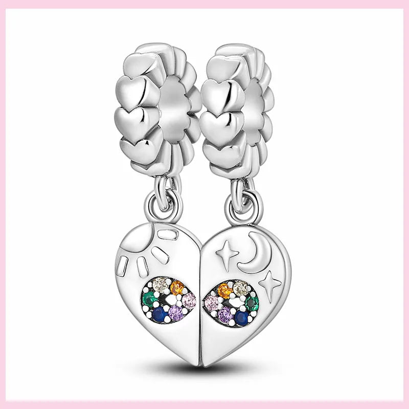 PAMELA 925 Sterling Silver Angel God Of Love Charms Wing Beads DIY For Original Pendant Bracelets Feather Jewelry For Women Gift