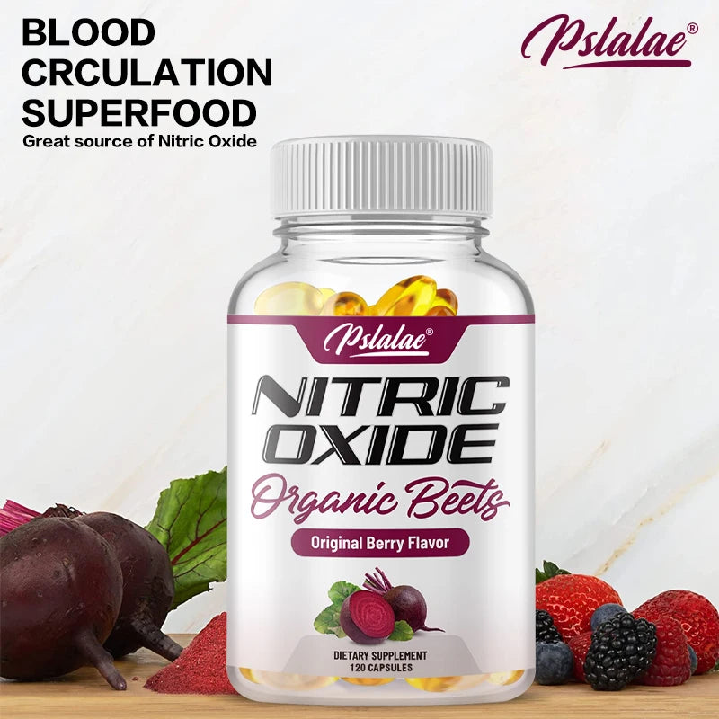 Organic Nitric Oxide Booster Beetroot Supplement – Natural Energy – Superfood for Cycles