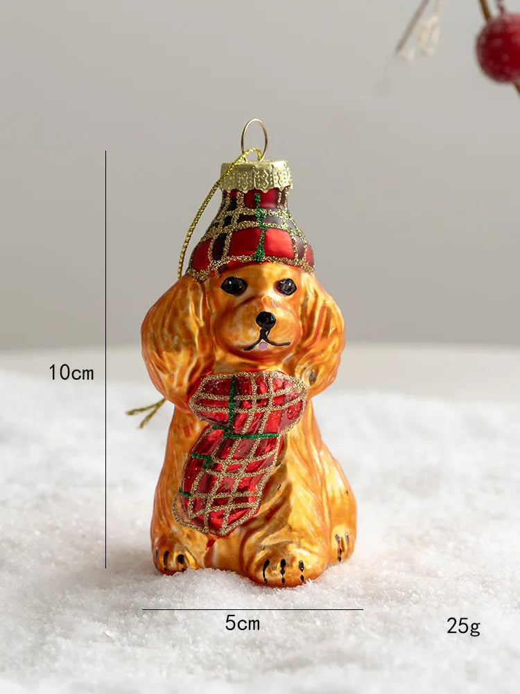 Christmas Glass Ornament Merry Christmas Decorations for Home 2024 Xmas Tree Ornament Navidad Noel Kids Gift Happy New Year 2025