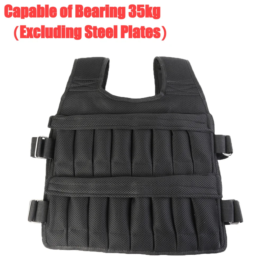 3/15/20/50kg Weight Training Suit Empty Bag Fitness Running Vest Adjustable Weight Jacket Workout Equipment for Workout Jogging