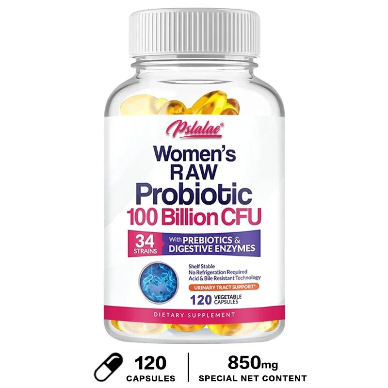 100 Billion Organic Probiotics CFU Digestive Enzyme Cranberry To Help Digestion and Immune System Pure Natural Vegetarian