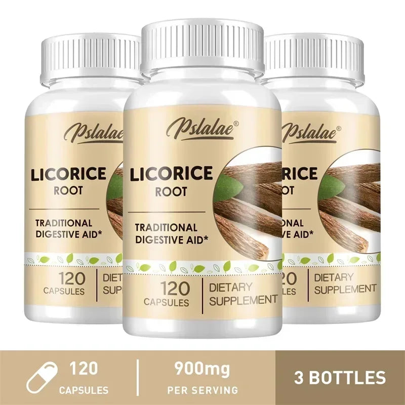 Licorice Root Capsules - Relieves Occasional Heartburn and Indigestion, Soothes An Upset Stomach, Improves Digestion, Non-GMO