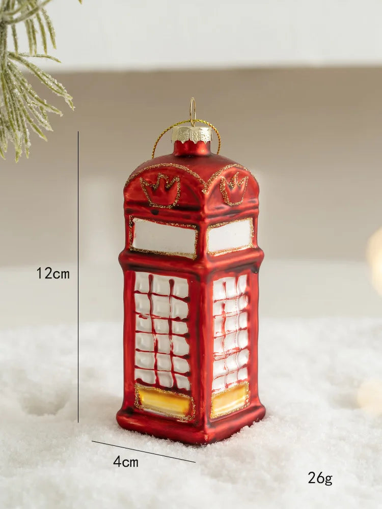 Christmas Glass Ornament Merry Christmas Decorations for Home 2024 Xmas Tree Ornament Navidad Noel Kids Gift Happy New Year 2025
