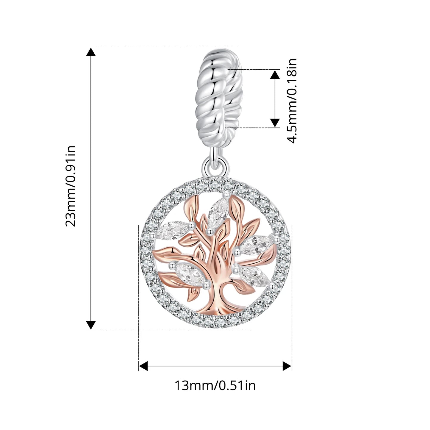 BISAER 925 Sterling Silver Little Prince&Rose Charm Bead Bellflower Princess Heart Cross Shell Pendant Fit DIY Bracelet Jewelry