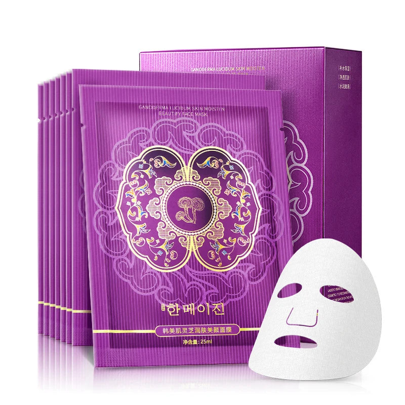 10pcs Snail Hyaluronic Acid Face Masks Korean Skincare Face Sheet Mask Moisturizing Facial Masks Korean Skin Care Products