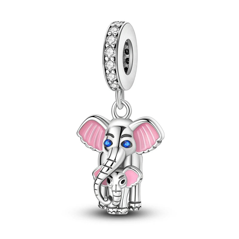 PAMELA 925 Sterling Silver Angel God Of Love Charms Wing Beads DIY For Original Pendant Bracelets Feather Jewelry For Women Gift