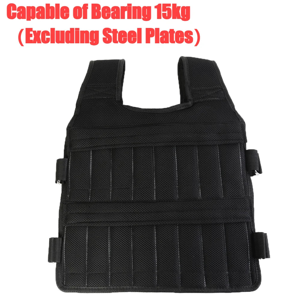 3/15/20/50kg Weight Training Suit Empty Bag Fitness Running Vest Adjustable Weight Jacket Workout Equipment for Workout Jogging
