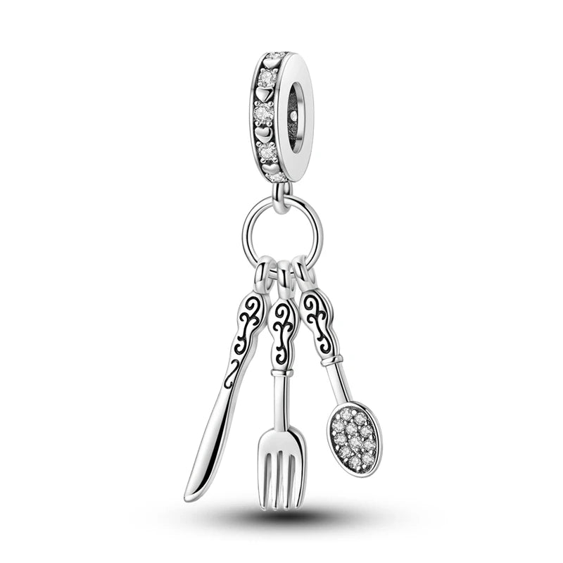 PAMELA 925 Sterling Silver Angel God Of Love Charms Wing Beads DIY For Original Pendant Bracelets Feather Jewelry For Women Gift
