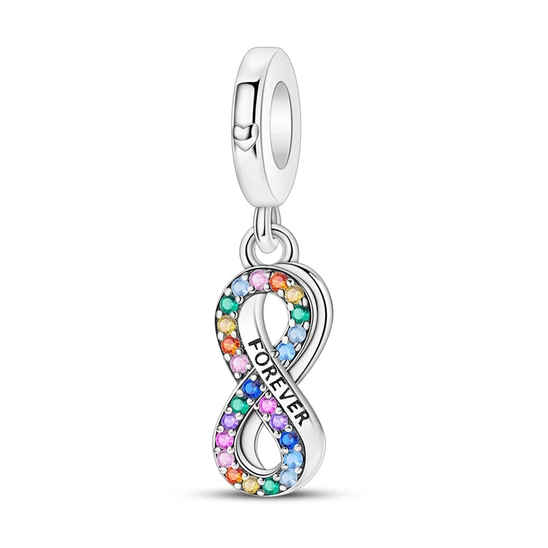 PAMELA 925 Sterling Silver Angel God Of Love Charms Wing Beads DIY For Original Pendant Bracelets Feather Jewelry For Women Gift
