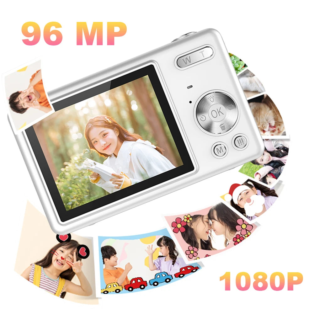 4K Digital Camera for Photography and Video Recording Cameras 96MP 2.4'' Autofocus Vlogging Compact Camera For Beginner