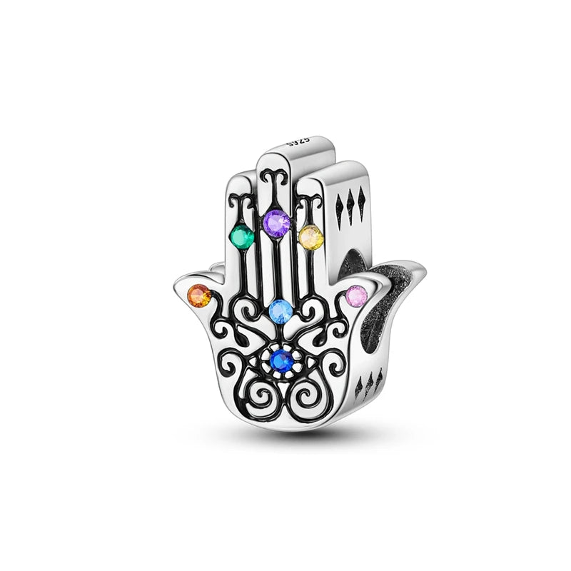 PAMELA 925 Sterling Silver Angel God Of Love Charms Wing Beads DIY For Original Pendant Bracelets Feather Jewelry For Women Gift