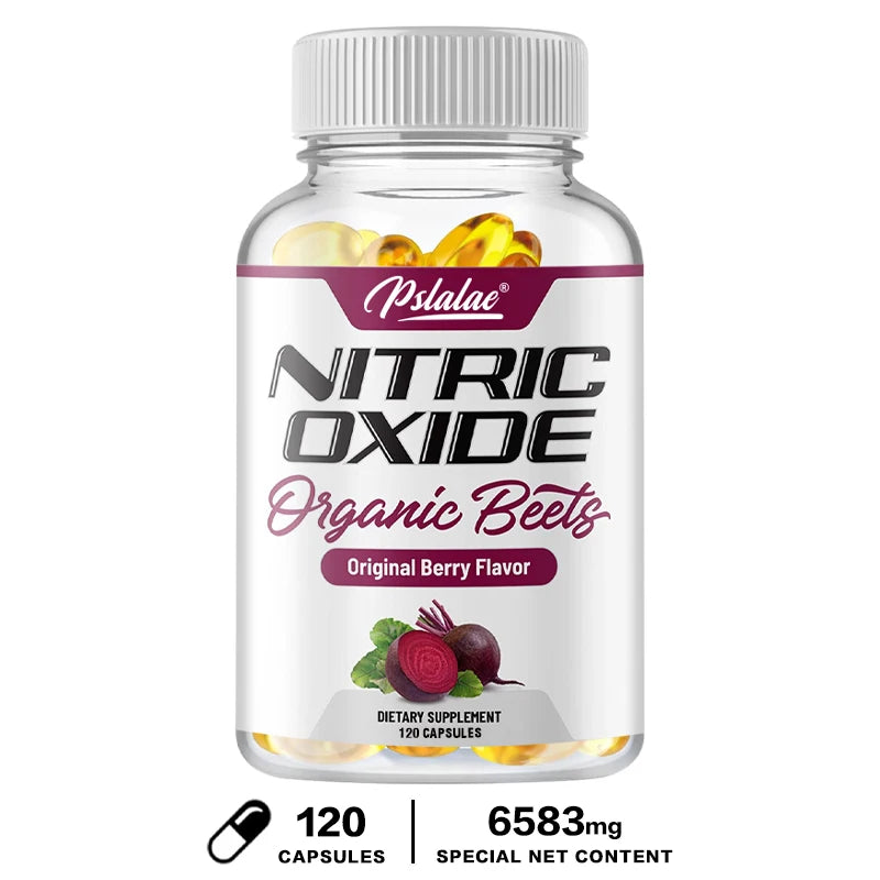 Organic Nitric Oxide Booster Beetroot Supplement – Natural Energy – Superfood for Cycles