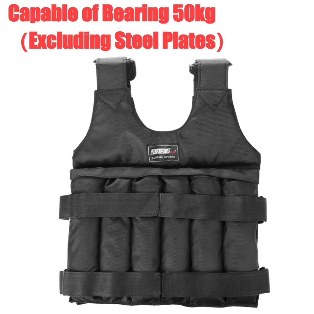 3/15/20/50kg Weight Training Suit Empty Bag Fitness Running Vest Adjustable Weight Jacket Workout Equipment for Workout Jogging
