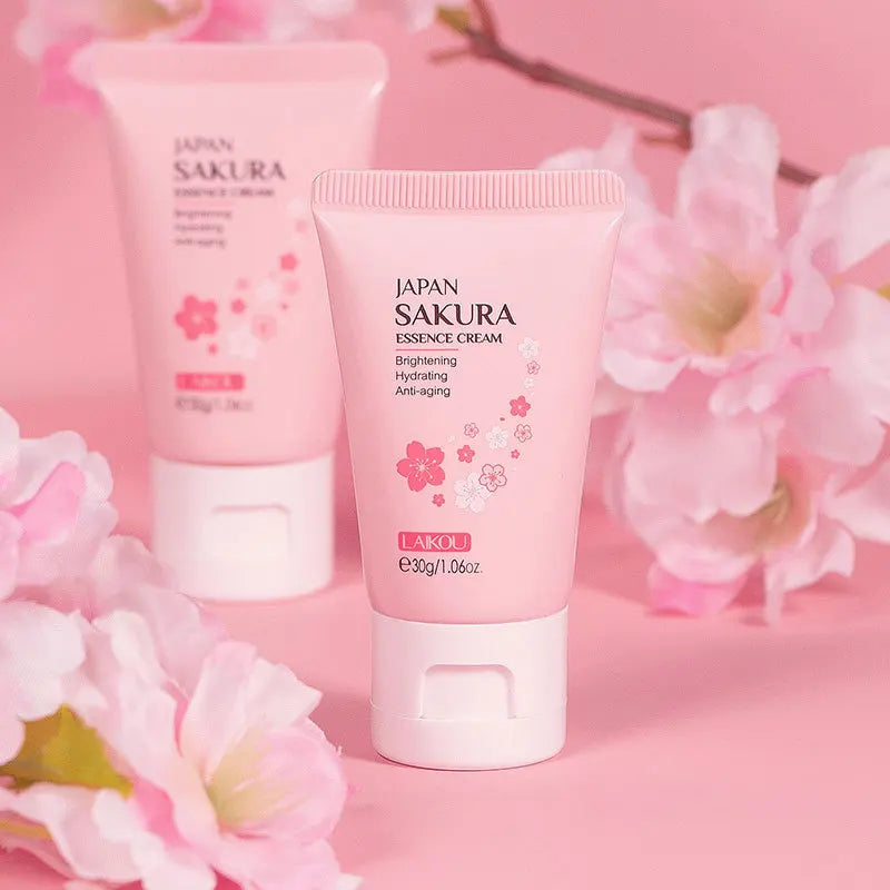 LAIKOU 30g Japan Sakura Essence Face Cream Hydrate Moisturizing Cherry Blossom Refreshing Essence Facial Lotion Korean SkinCare