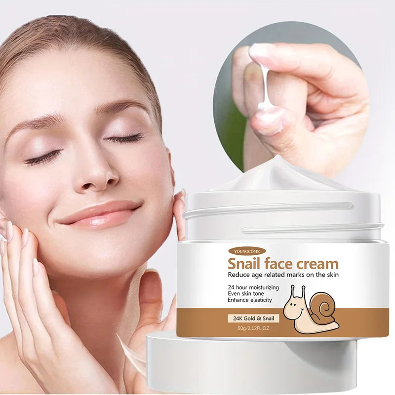 Korean Snail Essence Cream Collagen Moisturizing Hyaluronic Acid Moisturizer Nourishing Whitening Anti Wrinkle Facial Skin Care