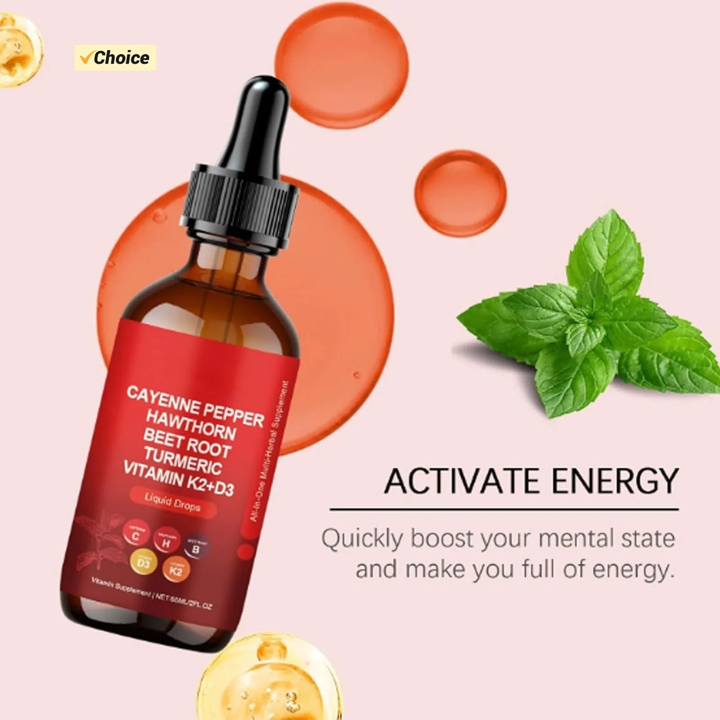2025 Hot Capsicum Extract Capsicum Drops Organic Beetroot Drops 60ml