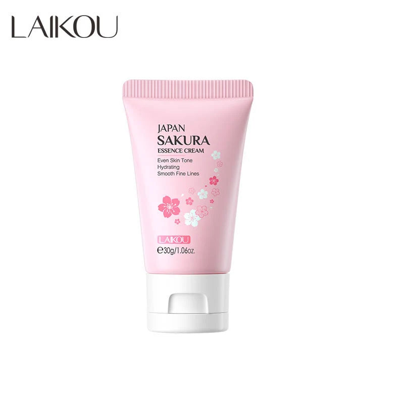 LAIKOU 30g Japan Sakura Essence Face Cream Hydrate Moisturizing Cherry Blossom Refreshing Essence Facial Lotion Korean SkinCare