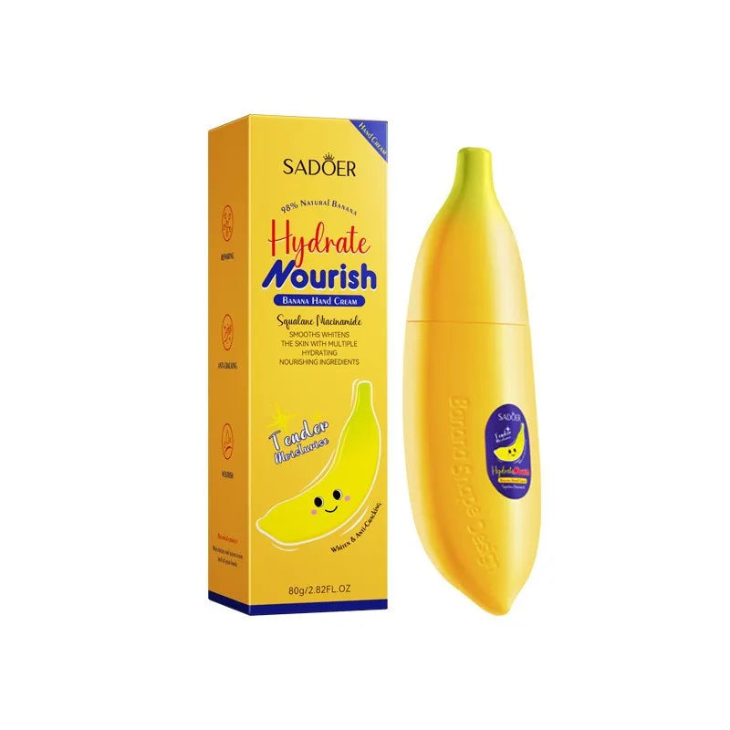Banana squalane Anti-wrinkle Hand Cream Skin Soften Nourish Whitening Moisturizing Korean SkinCare Cracked Repair Product