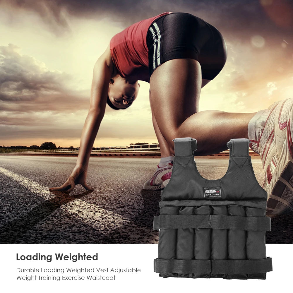 3/15/20/50kg Weight Training Suit Empty Bag Fitness Running Vest Adjustable Weight Jacket Workout Equipment for Workout Jogging