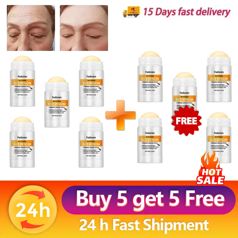 Bee Venom Anti-Wrinkle Moisturizing Stick Firming Tighten Sagging Deep Hydration Fade Fine Lines Brightening Korean Skincare