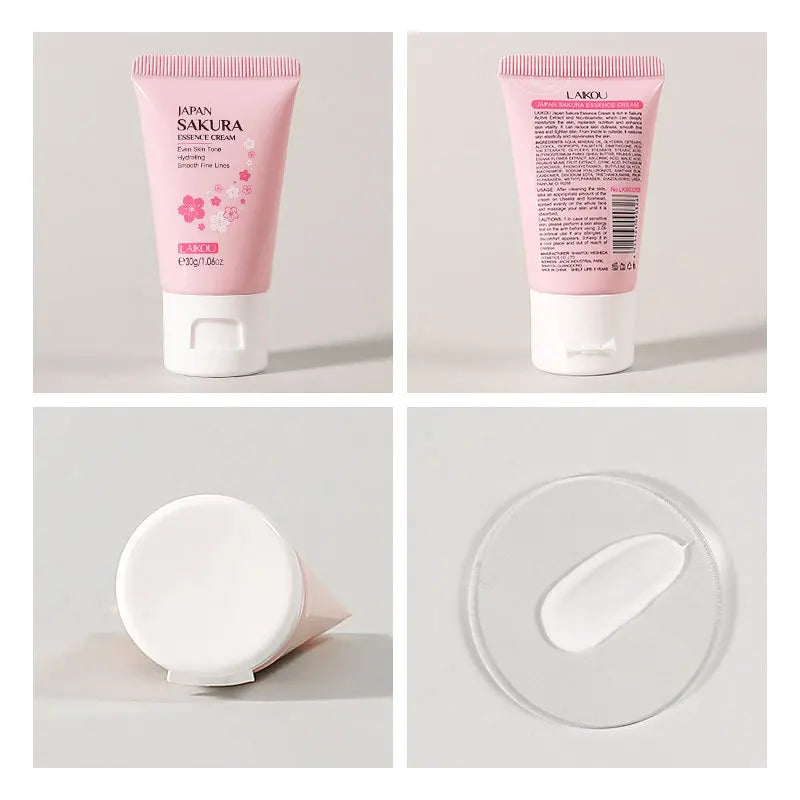 LAIKOU 30g Japan Sakura Essence Face Cream Hydrate Moisturizing Cherry Blossom Refreshing Essence Facial Lotion Korean SkinCare