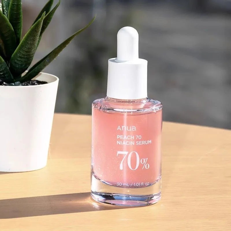 ANUA Peach 70 Niacinamide Serum 30ml, 10% Niacinamide + Vitamin B3, Brightens and Hydrates, Korean Skincare, Vegan