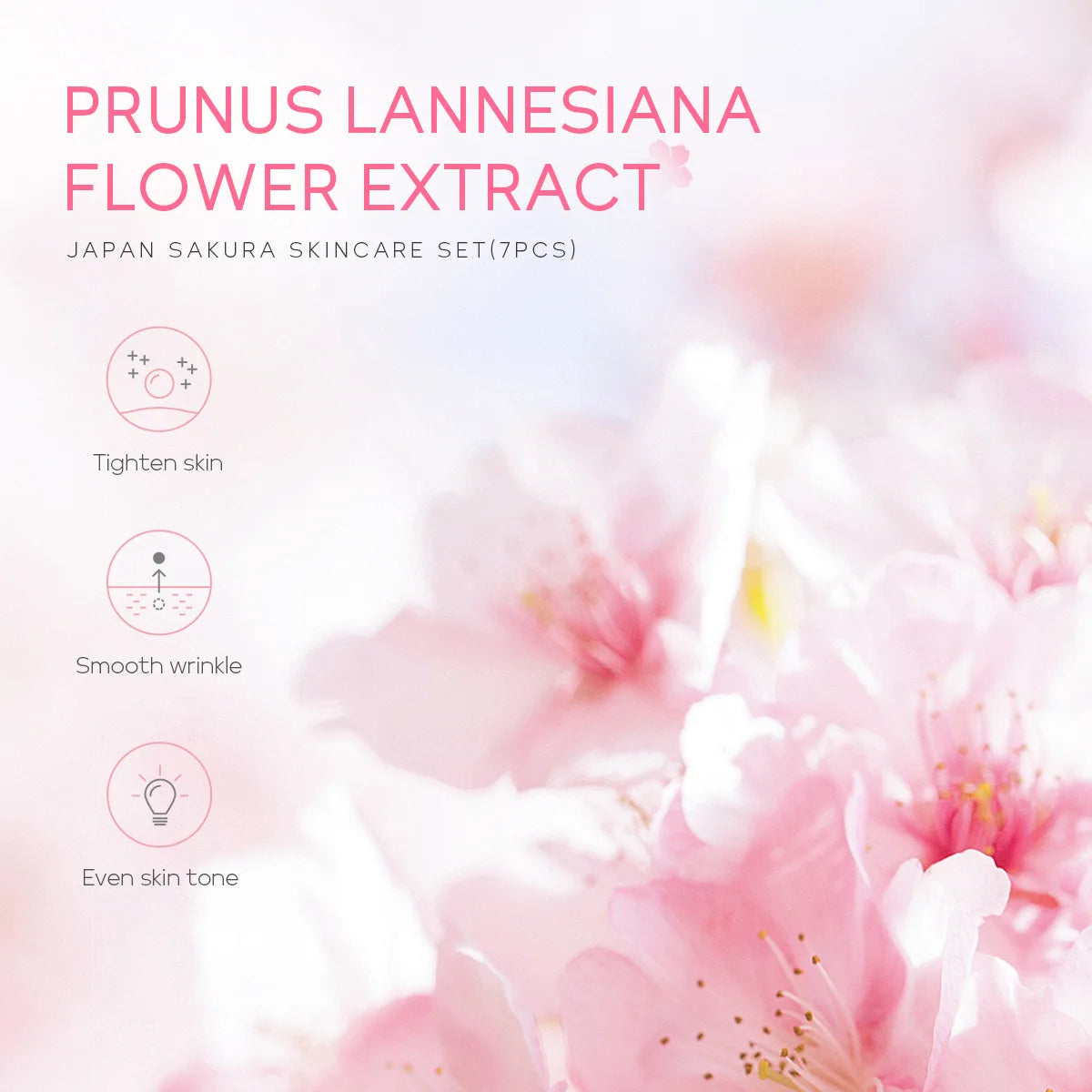 LAIKOU 30g Japan Sakura Essence Face Cream Hydrate Moisturizing Cherry Blossom Refreshing Essence Facial Lotion Korean SkinCare