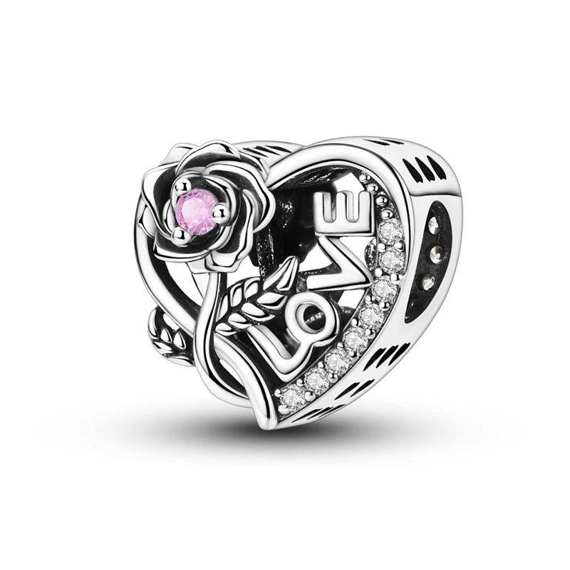 PAMELA 925 Sterling Silver Angel God Of Love Charms Wing Beads DIY For Original Pendant Bracelets Feather Jewelry For Women Gift