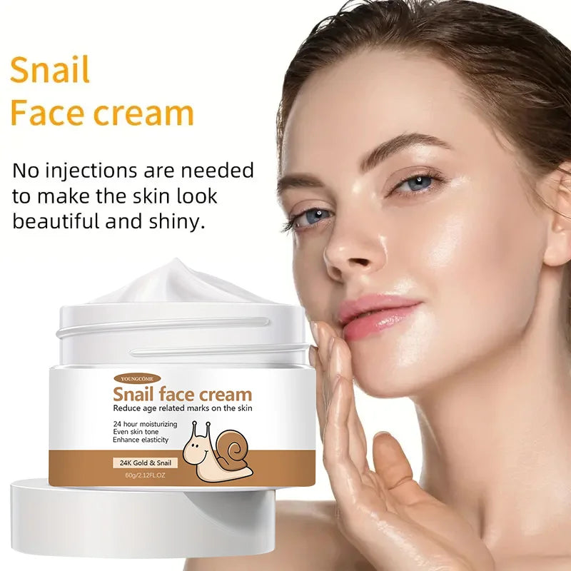 Korean Snail Essence Cream Collagen Moisturizing Hyaluronic Acid Moisturizer Nourishing Whitening Anti Wrinkle Facial Skin Care