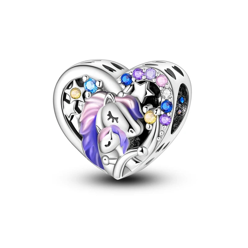 PAMELA 925 Sterling Silver Angel God Of Love Charms Wing Beads DIY For Original Pendant Bracelets Feather Jewelry For Women Gift