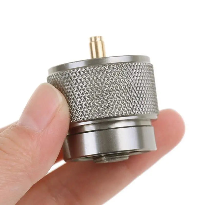 Camping Stove Adapter Practical Propane Tank Input Small Tank Input Compact Tank Adapter Input Camp Refill Adapter For Outdoor
