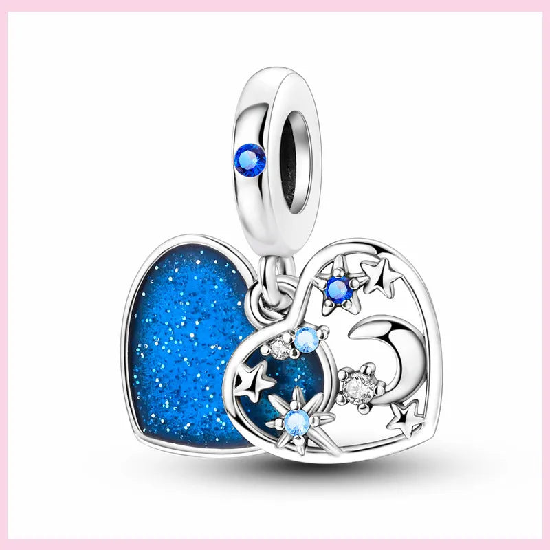 PAMELA 925 Sterling Silver Angel God Of Love Charms Wing Beads DIY For Original Pendant Bracelets Feather Jewelry For Women Gift