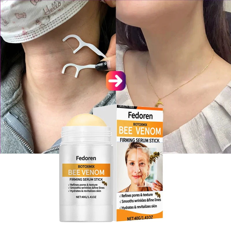 Bee Venom Anti-Wrinkle Moisturizing Stick Firming Tighten Sagging Deep Hydration Fade Fine Lines Brightening Korean Skincare
