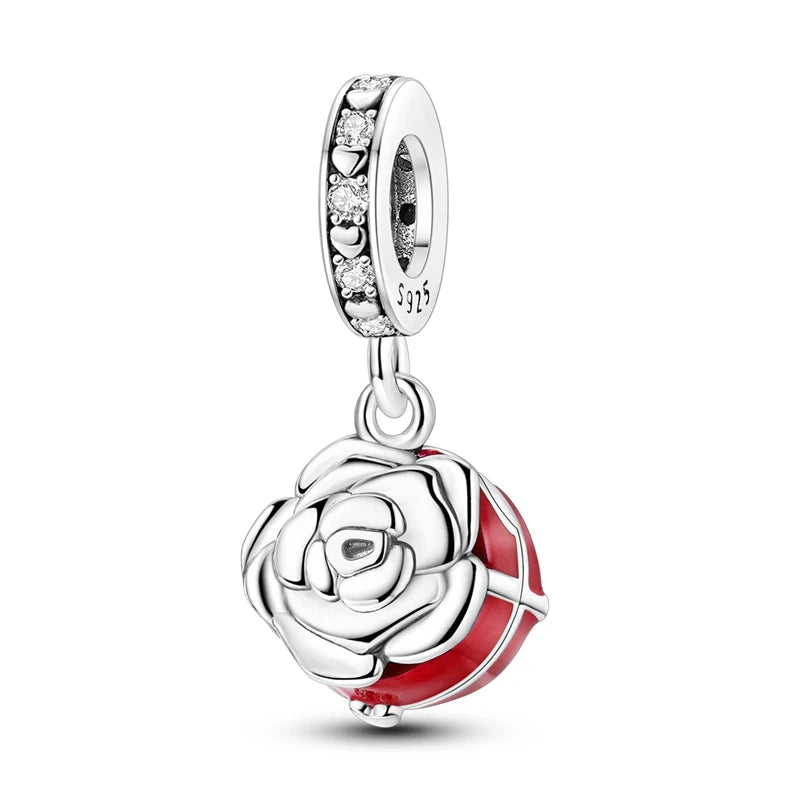 PAMELA 925 Sterling Silver Angel God Of Love Charms Wing Beads DIY For Original Pendant Bracelets Feather Jewelry For Women Gift