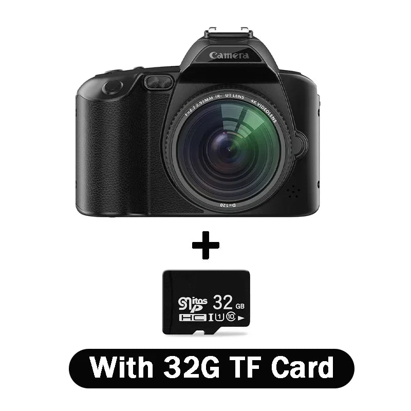 D5 Digital Camera 4K DSLR Camera with 16X Dual Camera Night Vision Lens Professional Digital Camera 1080P HD Video Camera
